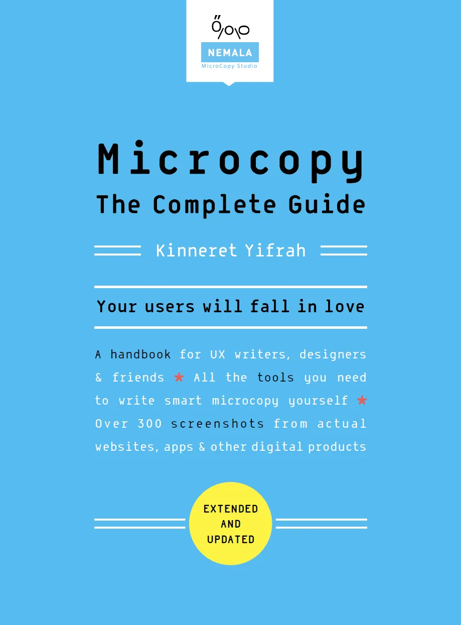 Book: Microcopy the complete guide